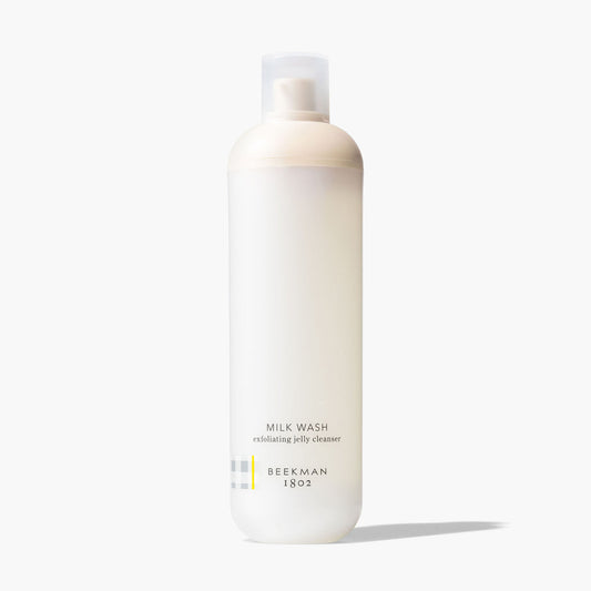 Beekman 1802 Jelly Cleanser Milk Wash Exfoliating Jelly Cleanser - Draws out oil-based debris and is kind to your skin, leaving it feeling silky, soft, and moisturized, rather than dry and tight.
