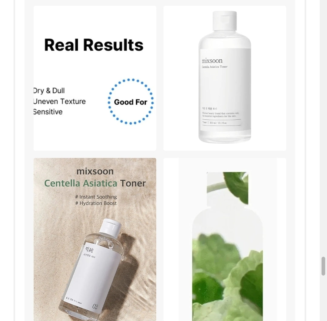 Premium Korean Beauty Skincare Routine Bundle - 6-Step Set with COSRX & Mixsoon Full Size Products