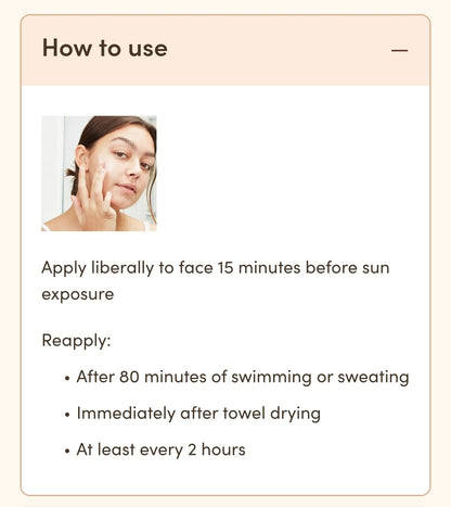 Protector solar mineral facial Aveeno Protect + Soothe con FPS 30 de amplio espectro para piel sensible