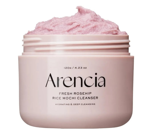 Arencia Fresh Rosehip Rice Mochi Cleanser - Exfoliates, brightens and removes excess sebum