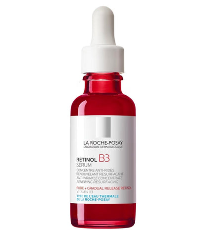 Suero facial con retinol puro y vitamina B3 de La Roche-Posay: suero facial antiedad para líneas de expresión, arrugas y daño solar prematuro, revitaliza e hidrata. Apto para pieles sensibles.