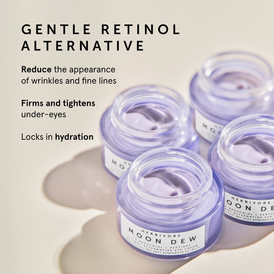 Herbivore Dew 1% Bakuchiol + Peptides Retinol Alternative Firming Eye Cream - Fine lines and wrinkles, Loss of firmness, Dryness, Signs of aging around the eyes
