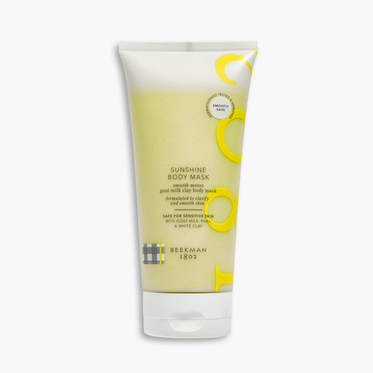 Mascarilla corporal de arcilla Beekman 1802 Sunshine - Arcilla de leche de cabra - Mascarilla corporal hidratante, exfoliante, iluminadora y suavizante