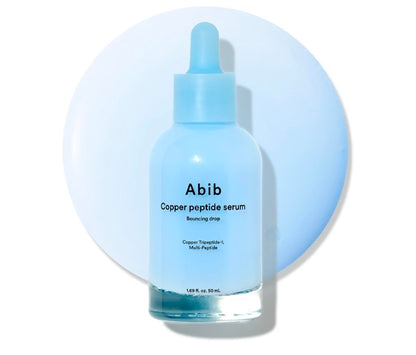 Abib Copper Peptide Serum Bouncing Drop – GHK-Cu, Argireline & Matrixyl Peptide Face Serum, Skin Texture & Hydration