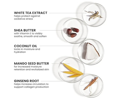 Strip Whipped Coconut Makeup Remover - Melting + moisturizing no-rinse cleanser with Mango Seed Butter - Plumping, tightening, softness and brightness