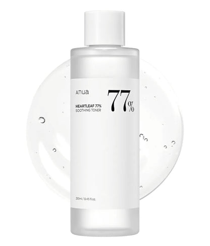 Anua Heartleaf 77 Soothing Toner - pH 5.5 Trouble Care, Cruelty Free, Vegan, Calming Skin, Refreshing, Hydrating, Purifying