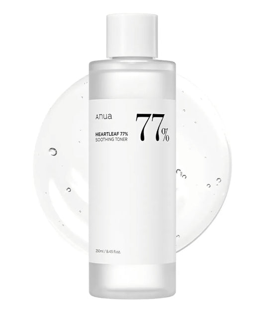 Anua Heartleaf 77 Soothing Toner - pH 5.5 Trouble Care, Cruelty Free, Vegan, Calming Skin, Refreshing, Hydrating, Purifying