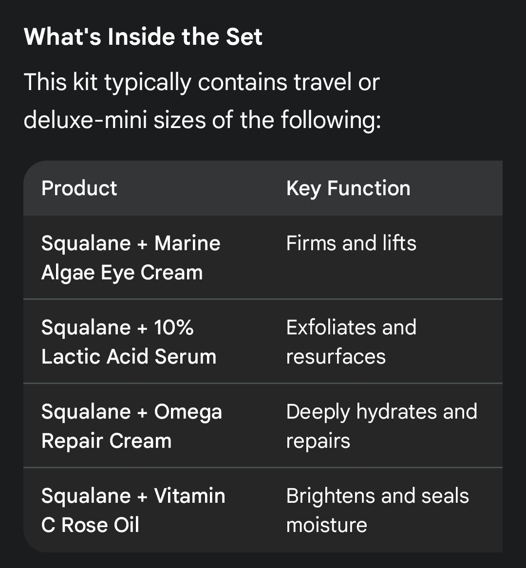 Biossance Rapid Radiance Set: un kit de inicio o de viaje de cuatro piezas diseñado para iluminar, hidratar y renovar la piel.