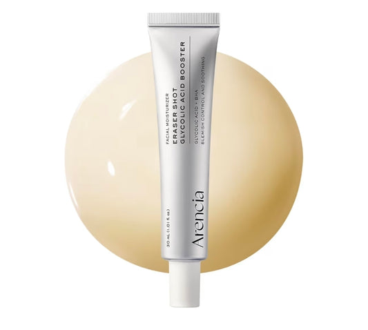 Arencia Eraser Shot Serum Glycolic Acid Booster with AHA BHA - Exfoliating Face Serum for Pore Care & Texture Refining, Lightweight Daily Skincare