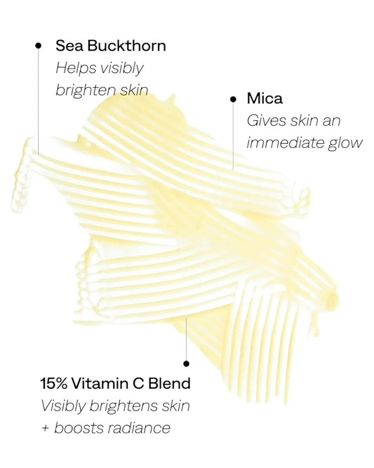 Provence Beauty Glow Libre Vitamin C Serum – 15% Vitamin C Brightening Serum, Tri-Blend with Kakadu Plum, Sea Buckthorn & Mica – Brightening & Hydrating