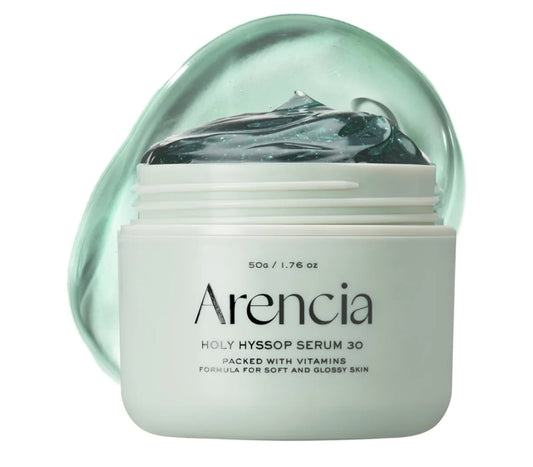 Arencia Holy Hyssop Serum 30 - Hydrating & Anti-Aging Serum for younger looking Korean Glass Skin, 30% Vitamin A, C, E, 10% Niacinamide, Peptide