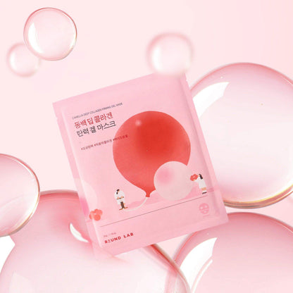 Round Lab Camellia Deep Collagen Firming Gel Mask - Advanced collagen mask infused with CAMELLIA COLLAGENOL for instant revival of dull, aging skin - 1 Mask