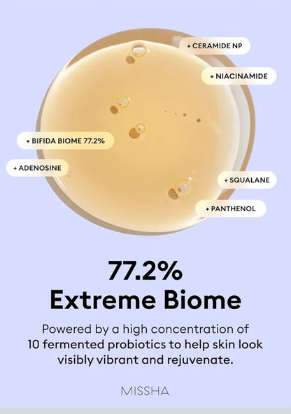 MISSHA Time Revolution Night Repair Face Serum Ampoule (5th Gen) - Overnight Probiotic Skincare for Revitalization and Radiance