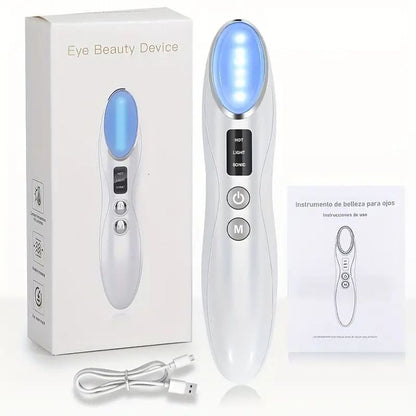 Eye and Face Lifting Wand - Targets signs of aging and fatigue for eyes and face, Warm, Vibration and LED Technology