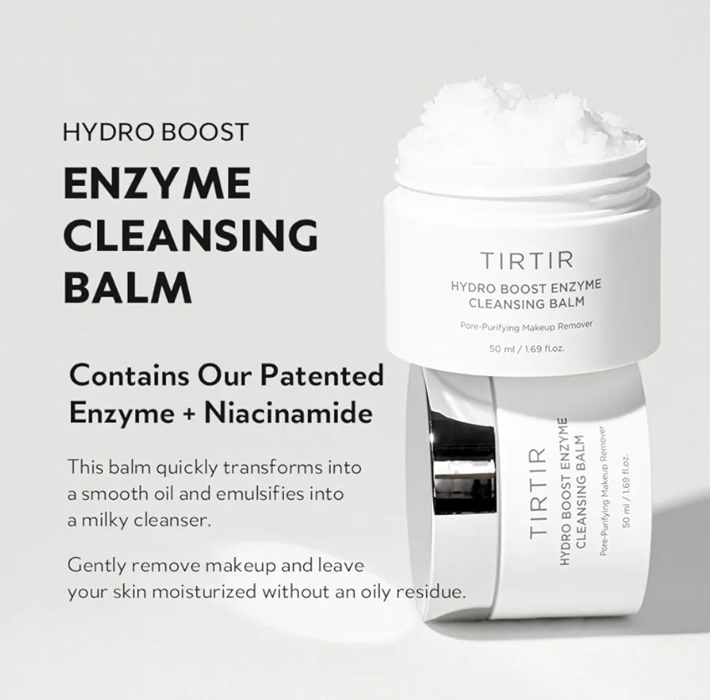 TIRTIR Travel Set - Korean Mini Glow Routine - TIRTIR Ceramic Milk Ampoule (0.33Oz) + TIRTIR Hydro Boost Enzyme Cleansing Balm (0.30oz) + TIRTIR Milk Skin Rice Toner Light (0.67oz) + 9 Wishes Rice Mask (1)