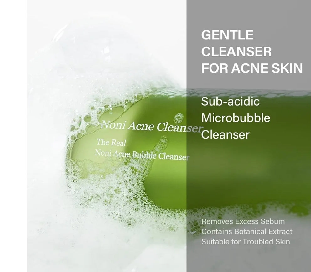 Celimax Noni Bubble Cleanser - Mild Formula Face Wash for Sensitive to Oily Dry Combination Skin Calming, Soothing, Exfoliating