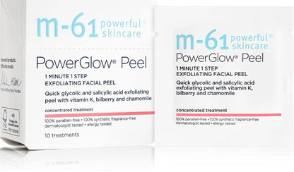 M-61 PowerGlow Peel - Immediately improves skin cell exfoliation. Exfoliates, resurfaces, clarifies, and firms