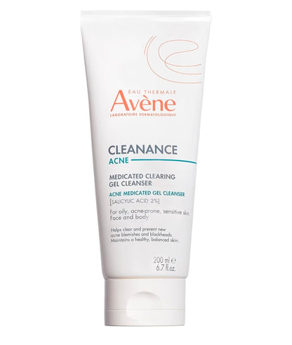 Avene Cleanance Cleansing Gel Soap Free Cleanser for Acne Prone, Oily, Face & Body, Alcohol-Free - Exfoliate away dead skin cells and maintain a healthy, balanced skin