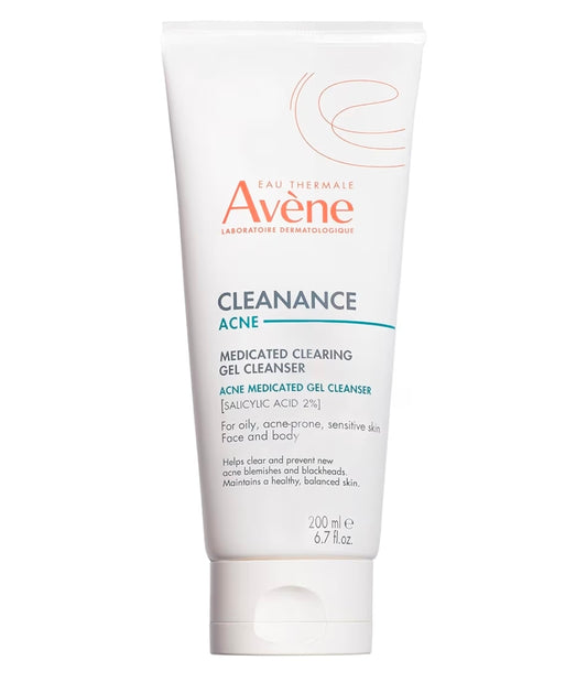 Avene Cleanance Cleansing Gel Soap Free Cleanser for Acne Prone, Oily, Face & Body, Alcohol-Free - Exfoliate away dead skin cells and maintain a healthy, balanced skin