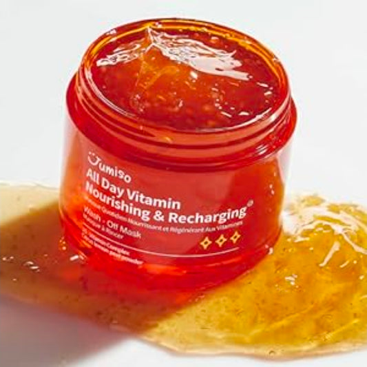Mascarilla lavable nutritiva y revitalizante con vitaminas Jumiso All Day: tratamiento con certificación vegana diseñado para revitalizar la piel opaca con un complejo de 15 vitaminas y cáscara de limón.