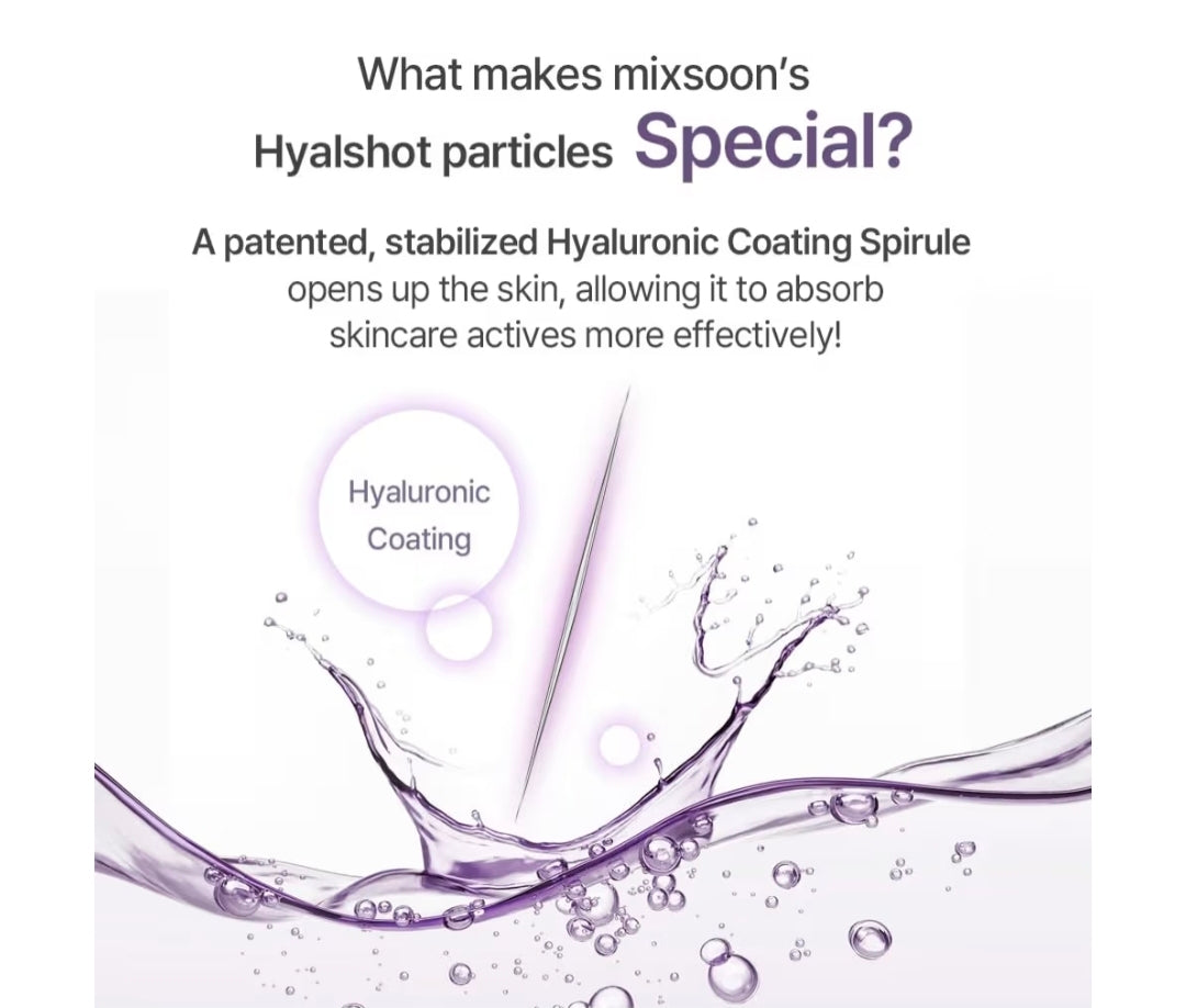 Mixsoon Peptide Cica Hyalshot 150 - Suero en ampolla reafirmante, calmante e hidratante, fórmula ligera para una piel radiante y equilibrada, 50 ml