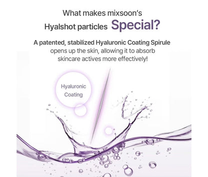 Mixsoon Peptide Cica Hyalshot 150 - Suero en ampolla reafirmante, calmante e hidratante, fórmula ligera para una piel radiante y equilibrada, 50 ml