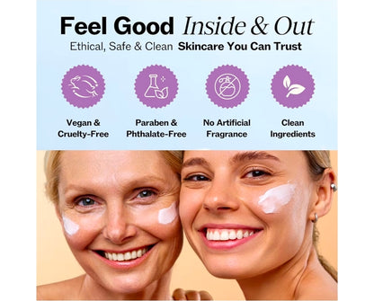 LilyAna Naturals Eye Cream Anti-Aging Moisturizer- Dark Circles and Puffiness, Wrinkles and Bags, Anti Aging, Improves Dryness, for Sensitive Skin