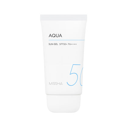 MISSHA All-Around Safe Block Aqua Sun Gel SPF50-+/ PA++++ - Lightweight, water-gel, hydrating formula
