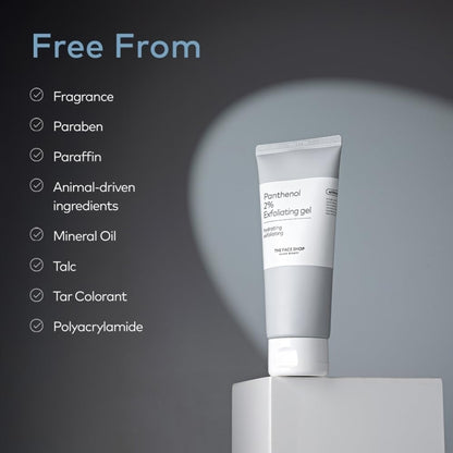 The Face Shop Alltimate Panthenol 2% Exfoliating Gel - Polish - Daily Gentle Hydrating Exfoliator Gel for Glowing Skin