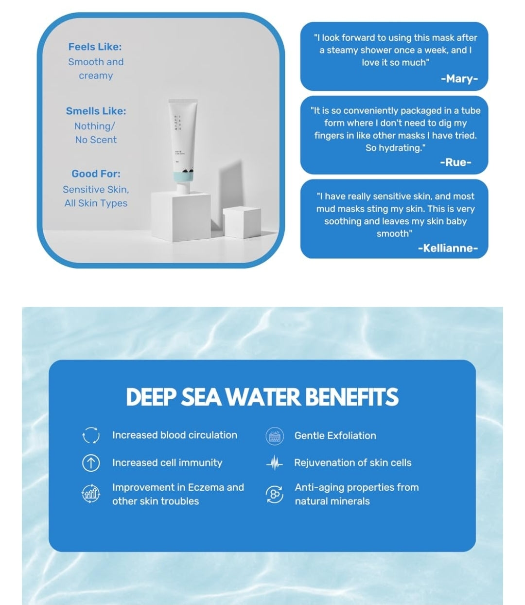 Round Lab 1025 Dokdo Sleeping Pack - All-In-One Facial Night Cream developed for irritated skin by UV rays and high temperatures, Hydrating & Soothing, Cooling effect, Low pH