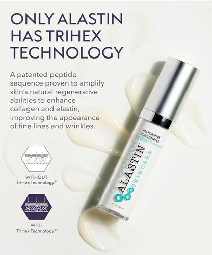 ALASTIN Skincare Restorative Skin Complex TriHex Anti-Aging Face Serum 0.5 oz - Reduce Fine Lines & Wrinkles with Niacinamide + ALASTIN Skincare Inhance Post-Injection TriHex Hydrating Face Serum 0.33 oz - 2 Piece Set