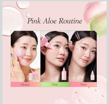 Suero de mucina de aloe rosa APRILSKIN: fórmula hidratante con 78 % de mucina de aloe de Jeju y acabado no pegajoso para una apariencia radiante.