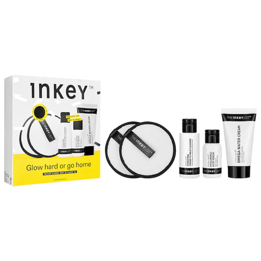 INKEY Glow Hard or Go Home Set - Sequedad, opacidad y enrojecimiento