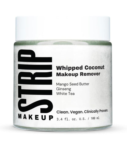 Strip Whipped Coconut Makeup Remover - Melting + moisturizing no-rinse cleanser with Mango Seed Butter - Plumping, tightening, softness and brightness