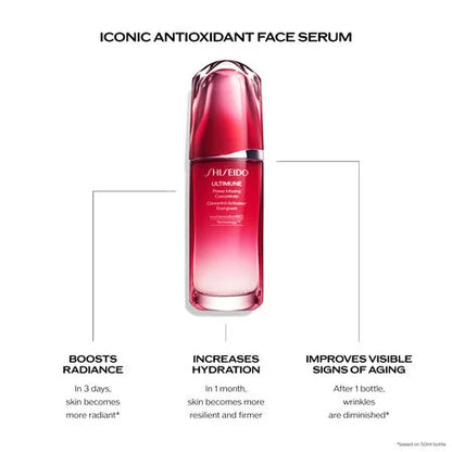 Shiseido Ultimune Power Infusing Concentrate Serum 2.5oz - Powerful Antioxidant and Hydration - Visibly reduces signs of aging, amplifies hydration and boosts