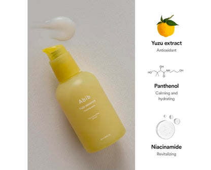 Bomba revitalizante de esencia de Yuzu de Abib: tratamiento revitalizante para imperfecciones y enrojecimiento, esencia de vitamina C, yuja y cidra