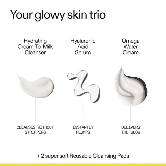 INKEY Glow Hard or Go Home Set - Sequedad, opacidad y enrojecimiento