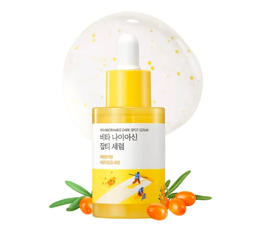 ROUND LAB Vita Niacinamide Dark Spot Serum - Radiance - Boosting and Dark Spot Correcting Face Serum with Vitamin C, Improves Uneven Skin Tone, and Enhances Skin Clarity