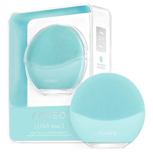 Foreo LUNA Mini 3 - Cepillo de limpieza facial ultra higiénico - Masajeador facial para un cuidado facial limpio y saludable - Absorción extra de productos para el cuidado facial - Resistente al agua