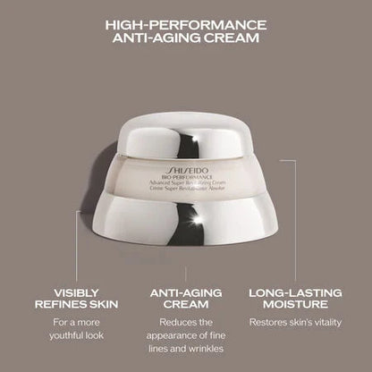 Shiseido Bio-Performance Advanced Super Revitalizing Cream
High Performance Anti-Aging Moisturizer