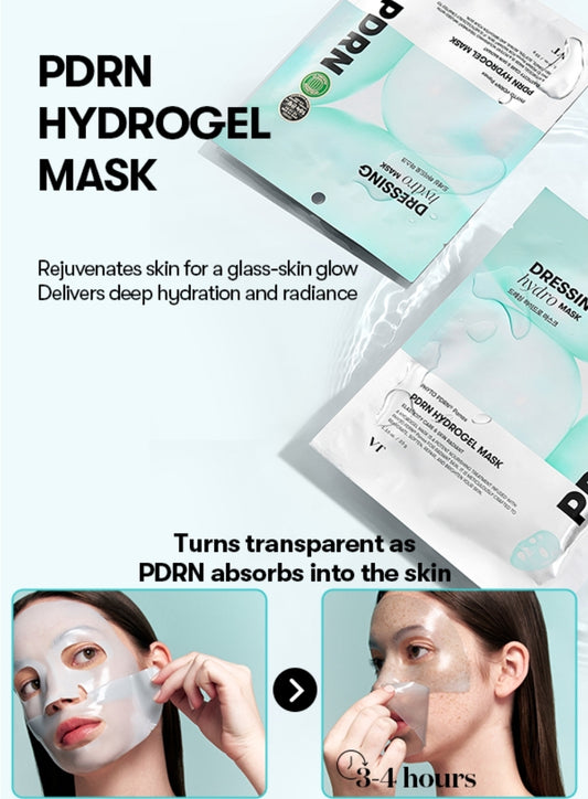 VT COSMETICS PDRN Hydrogel Mask - Intensive Nourishing & Rejuvenating Overnight Mask, Skin Repair, Elasticity Boost, Hydrating & Plumping