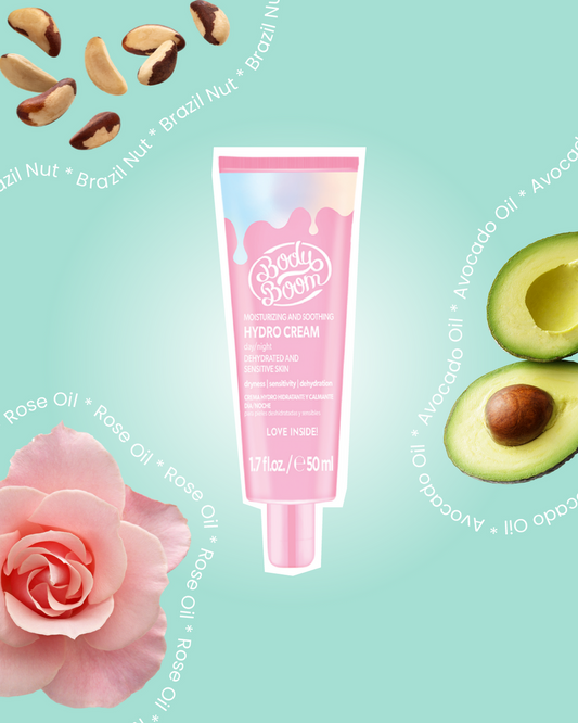 BodyBoom Pink Moisturizing and Soothing Hydro Cream - For sensitive, dry, irritation-prone skin