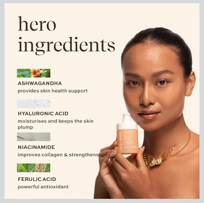 Inde Wild 15% Vitamin C Sunrise Glow Serum - Evens Skin Tone + Brightens Dull Skin, Fades Sun Spots + Sun Tan, Reduces Hyperpigmentation