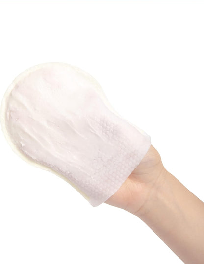LAPCOS Milk Feel Body Exfolator - Single Use Mitt to Remove Dead Skin and Cleanse - Deep Exfoliation for Body, AHA & BHA Hydrody Acids to Reveal Smooth Skin