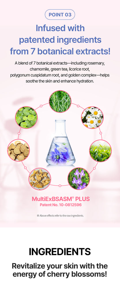 Farmstay Hyaluronic Acid & Cherry Blossom Cream - Brightening and Anti-Wrinkle, Moisturizes, glow, softness, and firmness