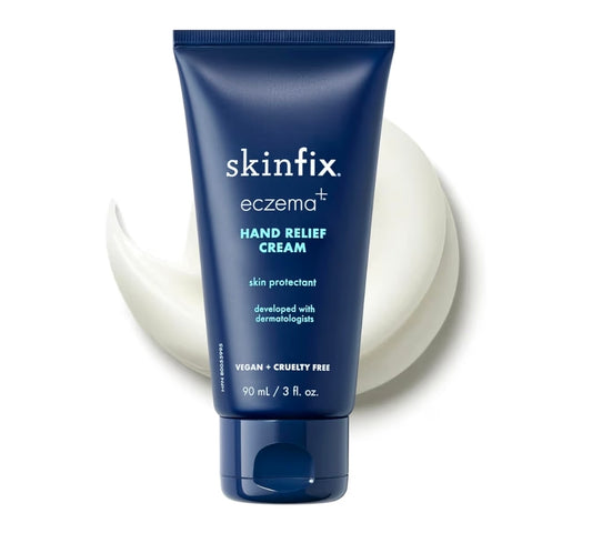 Skinfix Hand Relief Cream - Reduces Visible Redness, Stinging & Cracking for Dry, Sensitive Skin - Accepted by the National Eczema Association - Fragrance Free - Vegan, Cruelty Free