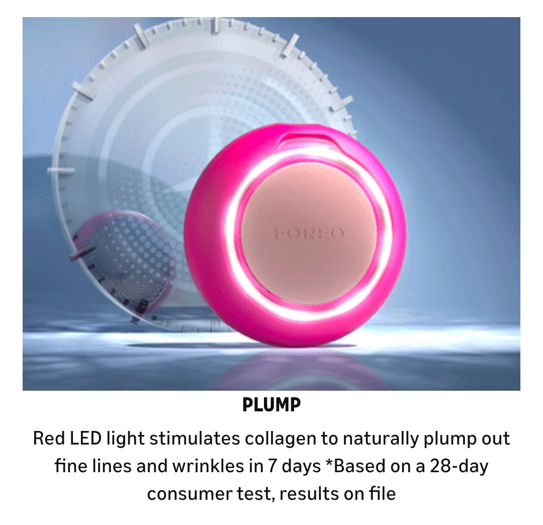 Foreo UFO 2 - Swedish Beauty Tech Power Mask - Supercharged LED Cooling/Warming 1 min Face Treatment - Microcurrent Face Moisturizer - Dark Spot & Acne Scar Treatment for Face - Anti Aging – Nourishing - Pearl Pink