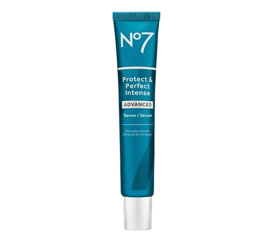 No7 Protect &amp; Perfect Intense Advanced Serum: suero facial antiedad que suaviza y reafirma visiblemente las líneas finas y arrugas.