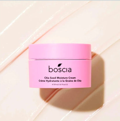 Boscia Chia Seed Moisture Cream - Natural Skin Care - Sensitive Skin Face Lotion with Elderberry, Vitamin A, Vitamin B6, Vitamin C & Vitamin E - For Dry Skin Types