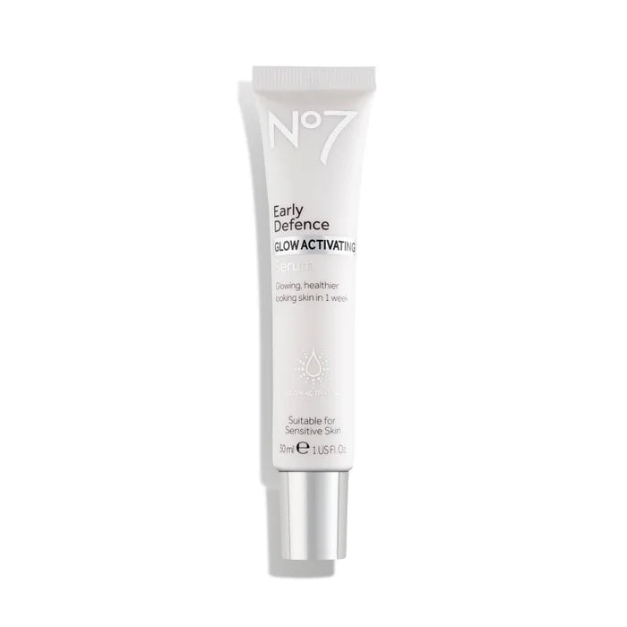 No7 Early Defence Glow Activating Serum - Helps clear and refine pores, support skin's natural defences and boost young skin's natural renewal process